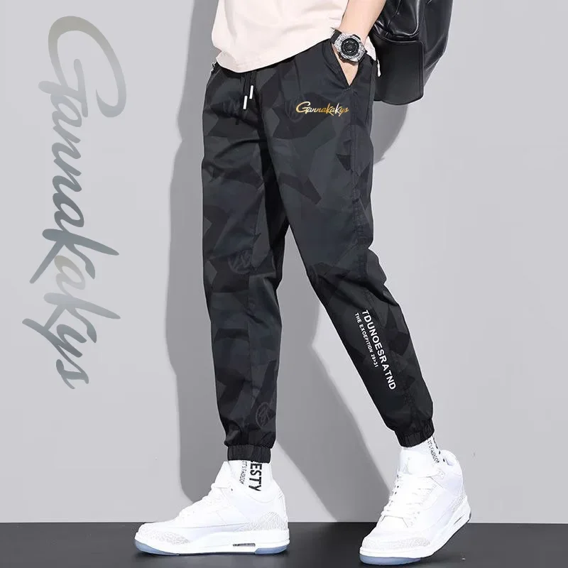Men's Summer Fishing Pants Outdoor Hiking Breathable Quick Drying Camping Sports Mountaineering