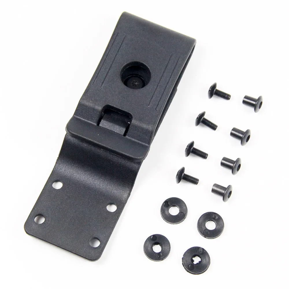 2PCS Belt Loops Clip For DIY Knife Kydex Sheath Holster with Screws Spare Parts 360 Degree Rotation Swivel