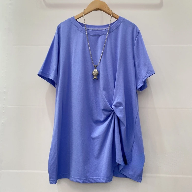 

pure cotton T-shirts loose casual women tees