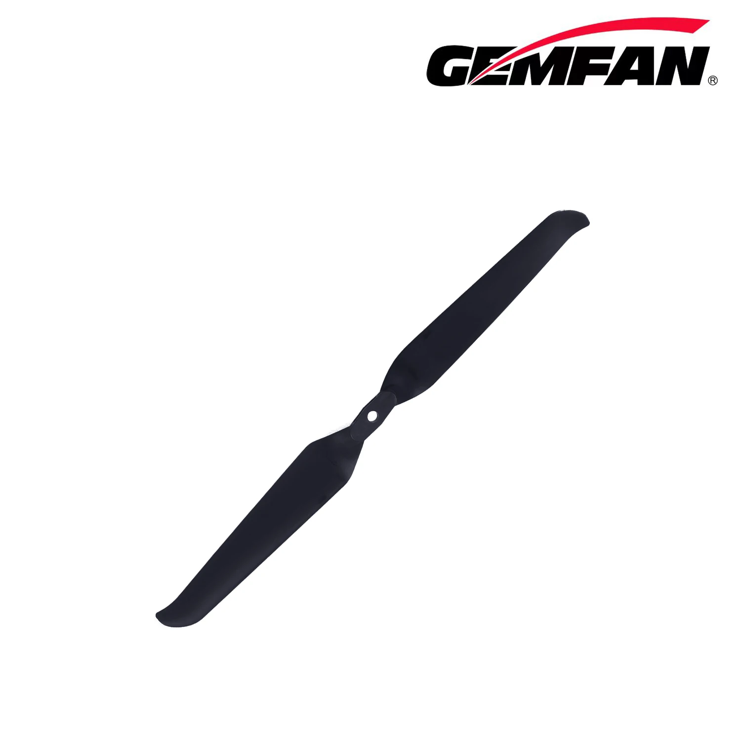 Hélice pliante Gemfan 1051 10 pouces 2 pales fibre de verre Nylon, détail du moyeu et des pales
