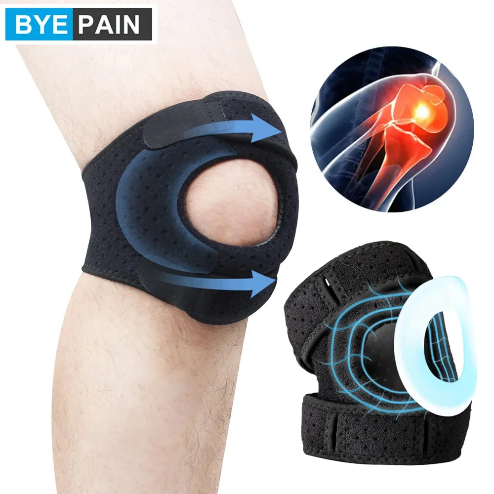 

Patella Knee Brace, Adjustable Neoprene Stabilizer for Meniscus Tear, Arthritis, Tendonitis, MCL, ACL, Pain Relief & Recovery