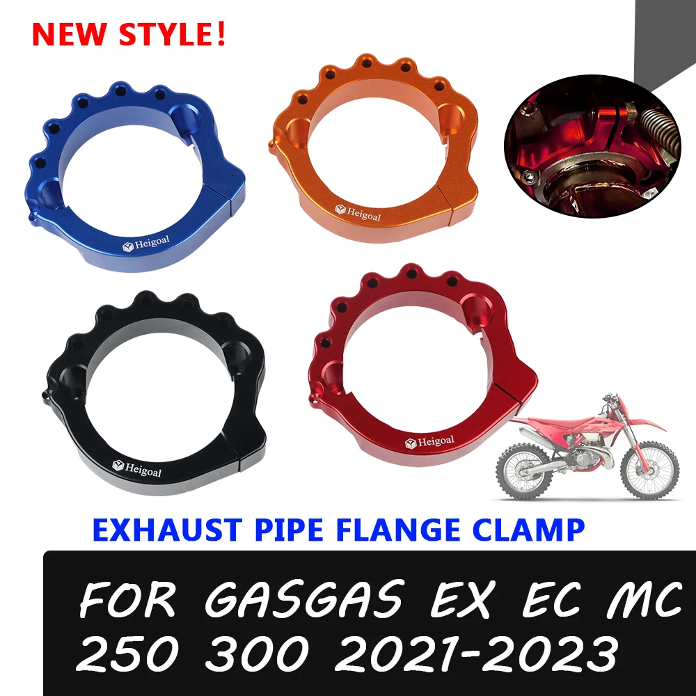 

Motorcycle Exhaust Flange Guard Cover Protector Cap Link For GasGas EX250 EX300 EC250 EC300 MC250 MC300 2022 2023 Accessories