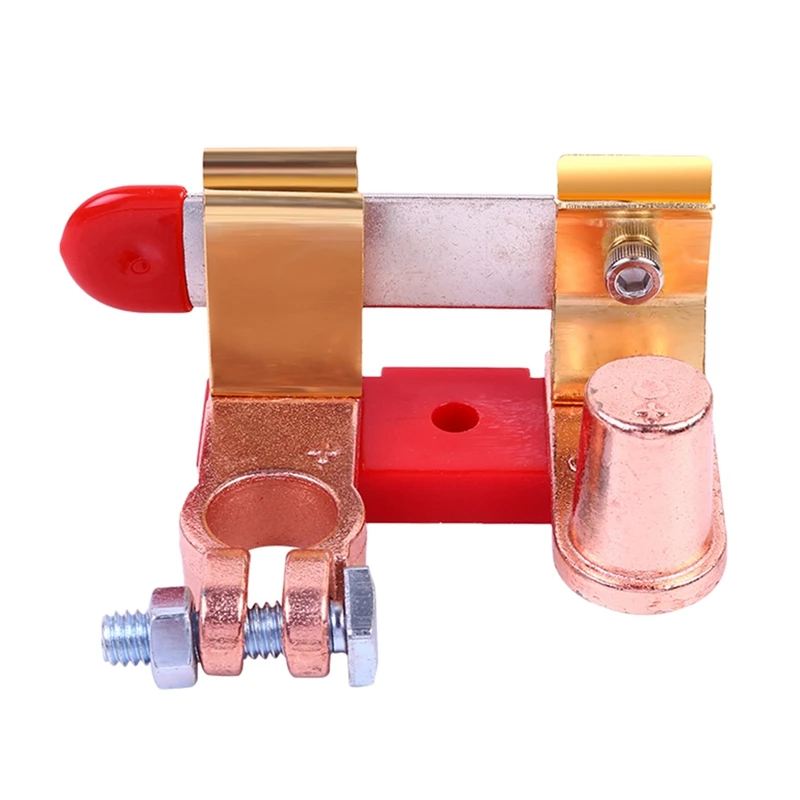 레드 황동 자동차 배터리 나이프 스위치 배터리 아이솔레이터 ON/OFF 스위치 분리 릴레이, 자동차 RV 보트 해양 요크용, 12V, 24V