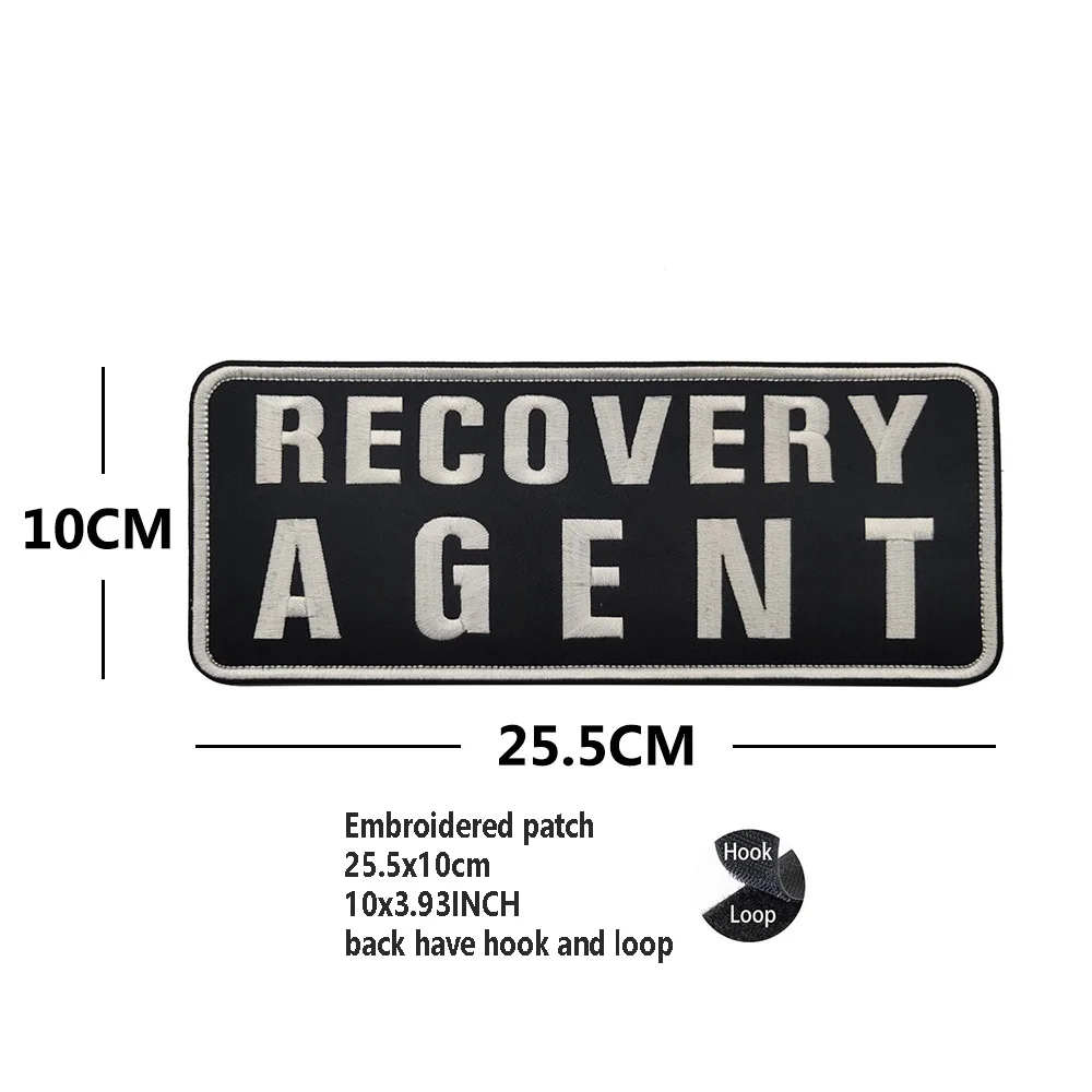Embroidered LIVESTOCK AGENT Magic Badge Patch with Personality and Morale Appeal