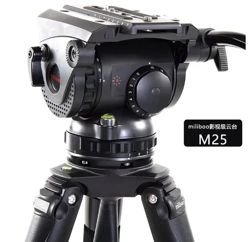 Miliboo M8 Professional Broadcast Movie Video Fluid Heads Load 15KG Heavy Duty Tripod Camera Stand with 100mm Bowl