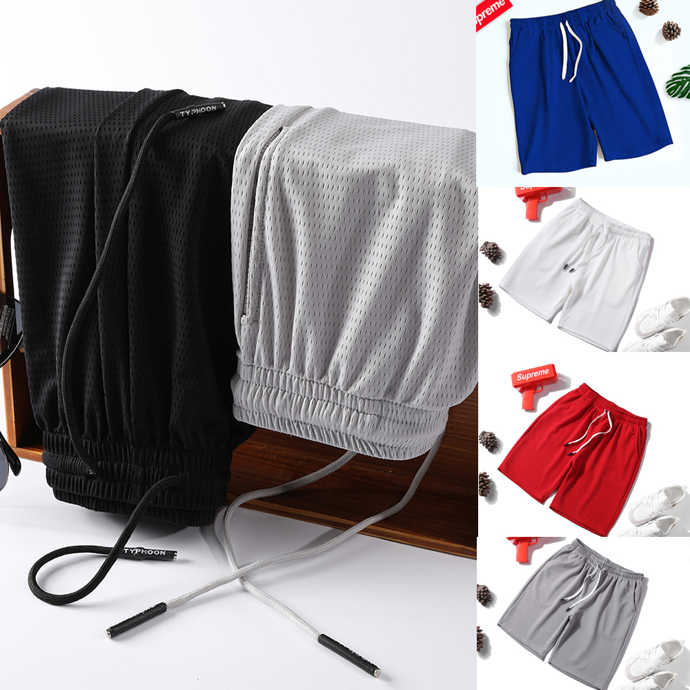  Men Summer Swim Shorts Swimwear Trunks Swimsuits Quickly Dry Surf Beach Board Elastic Waist Swim Pants Surffing Shorts with Mesh 