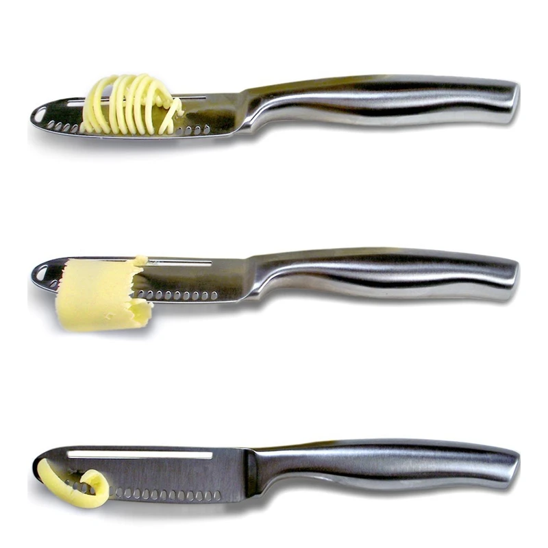 3 in 1 Stainless Steel Butter Knife Cheese Dessert Jam Spreaders Cream Scraper Bread Splitter Butter Spreader butter spreader
