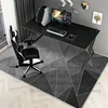 Modern Rectangular chair mat for bedroom study Antiskid Printed Carpet living room Geometric room decor area rugs Grey series 5