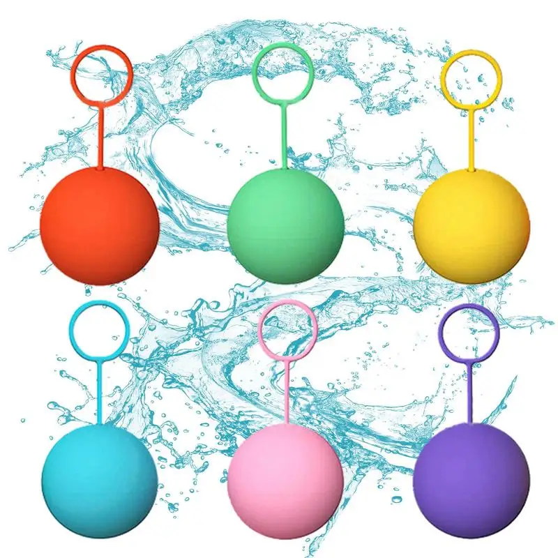 

Reusable Water Bombs Balloons Silicone Water Bombs Summer Funny Outdoor Toys Silicone Water Splashs Ball With Storage Mesh Bag