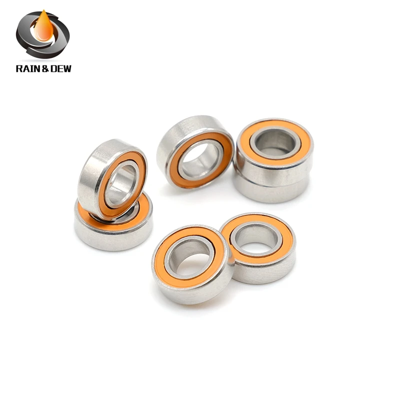 1Pcs SMR126 2RS CB 6x12x4mm ABEC7 MR126 CB 스테인레스 스틸 하이브리드 세라믹 베어링 6x12x4 그리스 없음 빠른 터닝