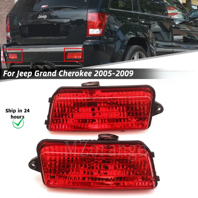 Réflecteur de pare-chocs arrière pour Jeep Grand Traff2005-2009, frein,  clignotant, feu arrière d'arrêt, antibrouillard, sans ampoule, accessoires  de voiture - AliExpress