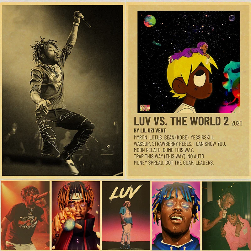 Singer Lil Uzi Vert Symere Woods Poster American Rapper Posters Art