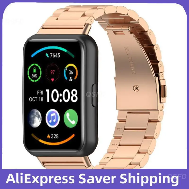 

Simple Strap High Quality Material Watch Accessories Strap Less Allergic 4 Colors Optional Smart Wearable Accessories Metal