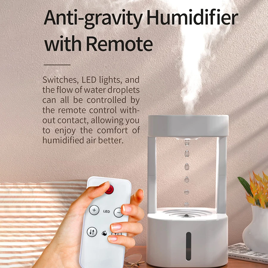 

Yunchi Anti Gravity Humidifer Essences for Humidifier Ultrasonic 3Mode Levitating Water Drops Cool Mist Maker with LED Light