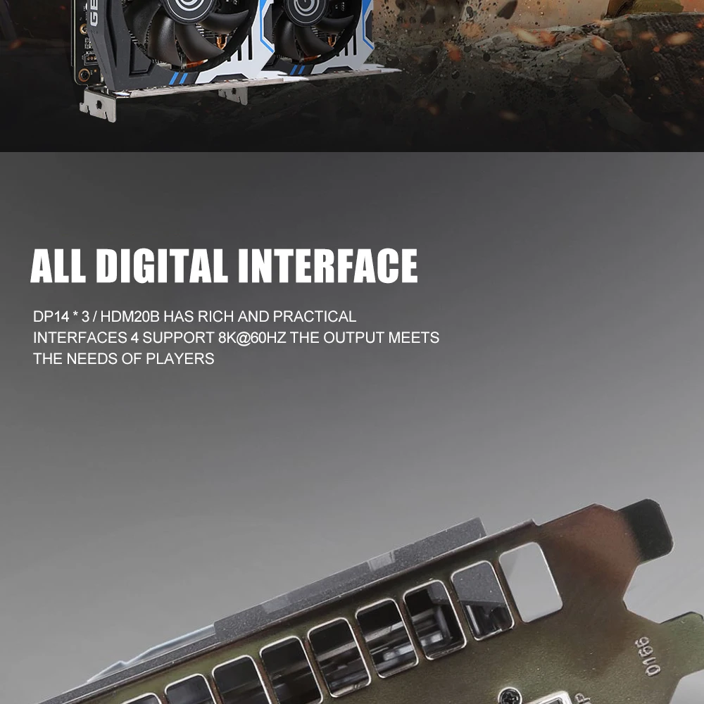 GALAXY NEW RTX2060 S Pro 8G Graphic Card RTX 2060 GDDR6 192 Bit 12NM Video Cards GPU DeskTop CPU Motherboard placa de video