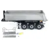 1/14 Metal RC Hydraulic Trailer 3 Axles for Remote Control Tractor Trucks Dumpers Cars DIY Model Finished Unpainted Toy TH23181 1