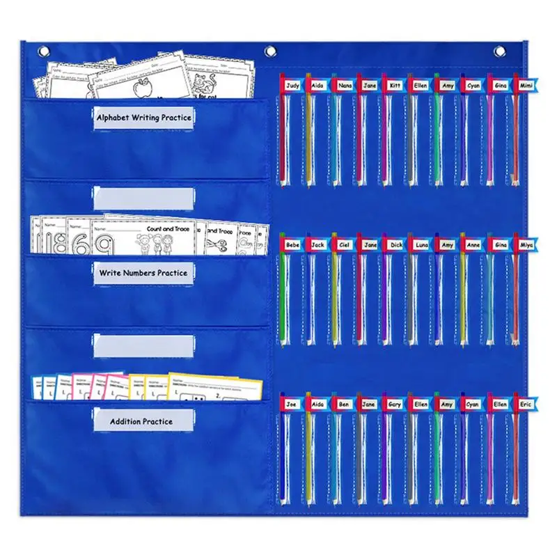 PencilParkingPocketChartClassroomPocketChartStandardWith30
