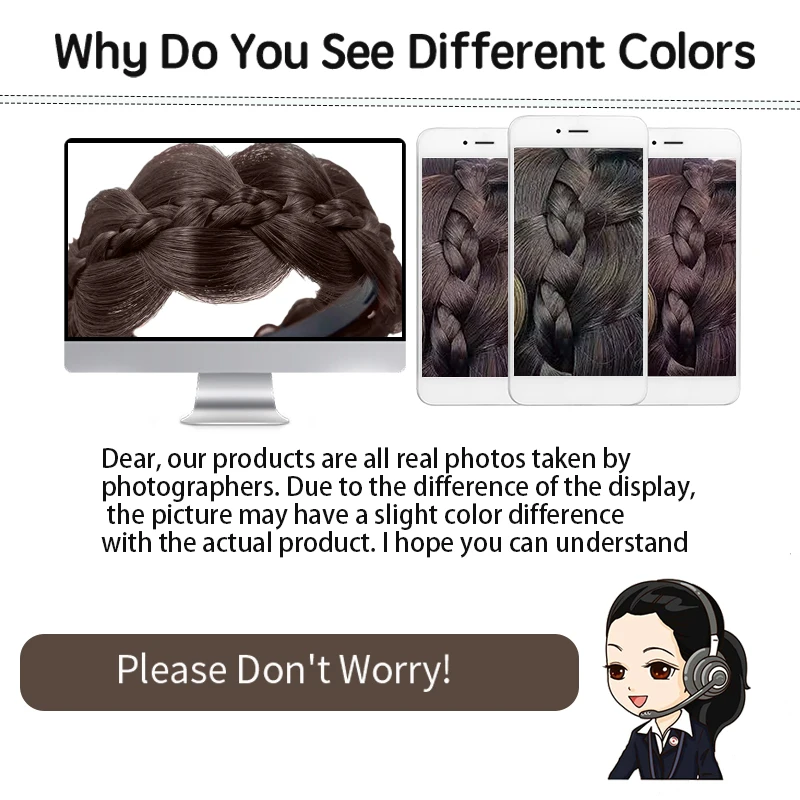 LUPU Synthetic Headmade Hairbands Retro Head Hoop Fishbone Braids Headband Wig Hair Accessories for Women Daily Use