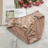 Briefs Men Sexy Underwear Silk Fashion Panties Low-Rise U Convex Bulge Pouch Lingerie Mens Slip Cueca Men's Underpants 5
