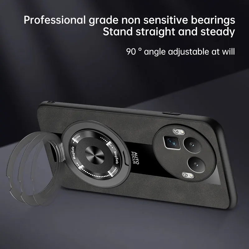 Leather Case with 360° Stand and Shockproof Protection - Anti-fall Design