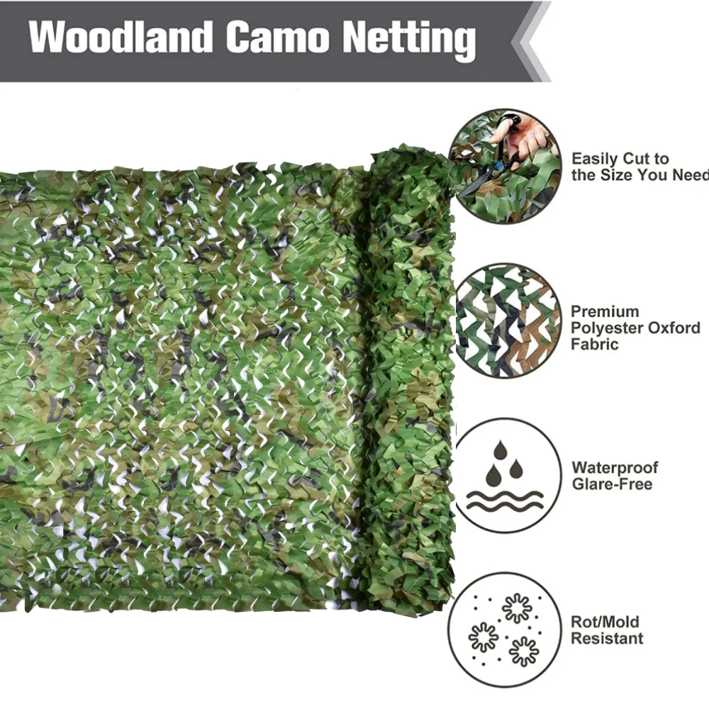 Camouflagenet 2×3m 3×3m 3×4m 3×5m 3×6m 4×5m 4×8m 5×5m,Schaduw Net, Camouflagenet Desert,Camouflagenet Leger,Kamperen,Jacht,Decoratie, Camouflagenet Zonnescherm,Autodekking,Desert-1.5x10m(4.9x32.8ft