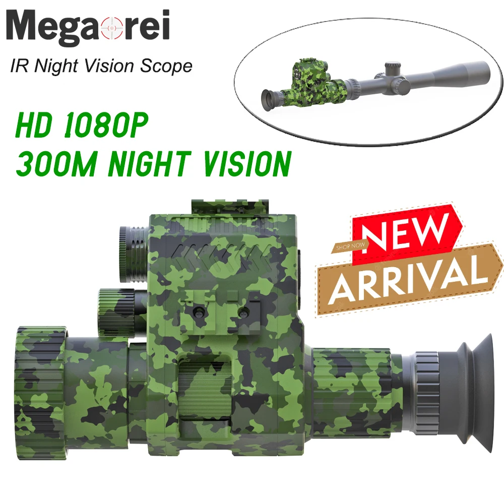 

Megaorei NK007 Series HD Monocular Night Vision Scope Infrared 4x Digital Zoom Hunting Camera Telescope Outdoor Tactical