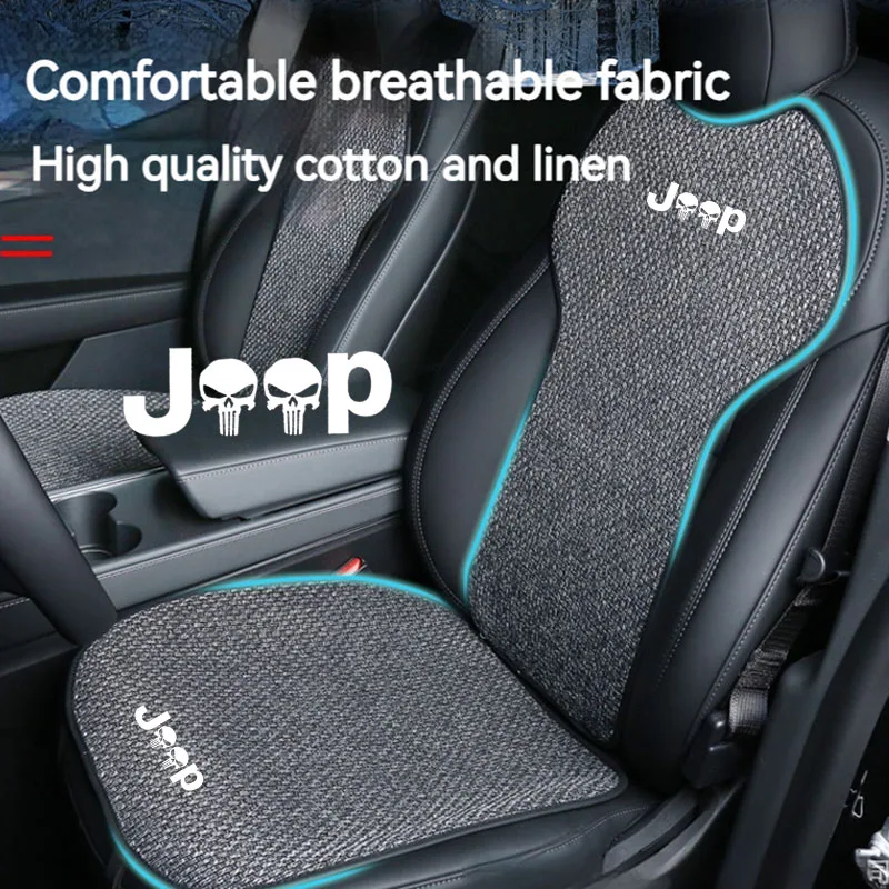 

Car Seat Cover Backrest Pad Cushion Car Interior Accessories For Jeep Wrangler JL JK Renegade Grand Compass Gladiator Cherokee