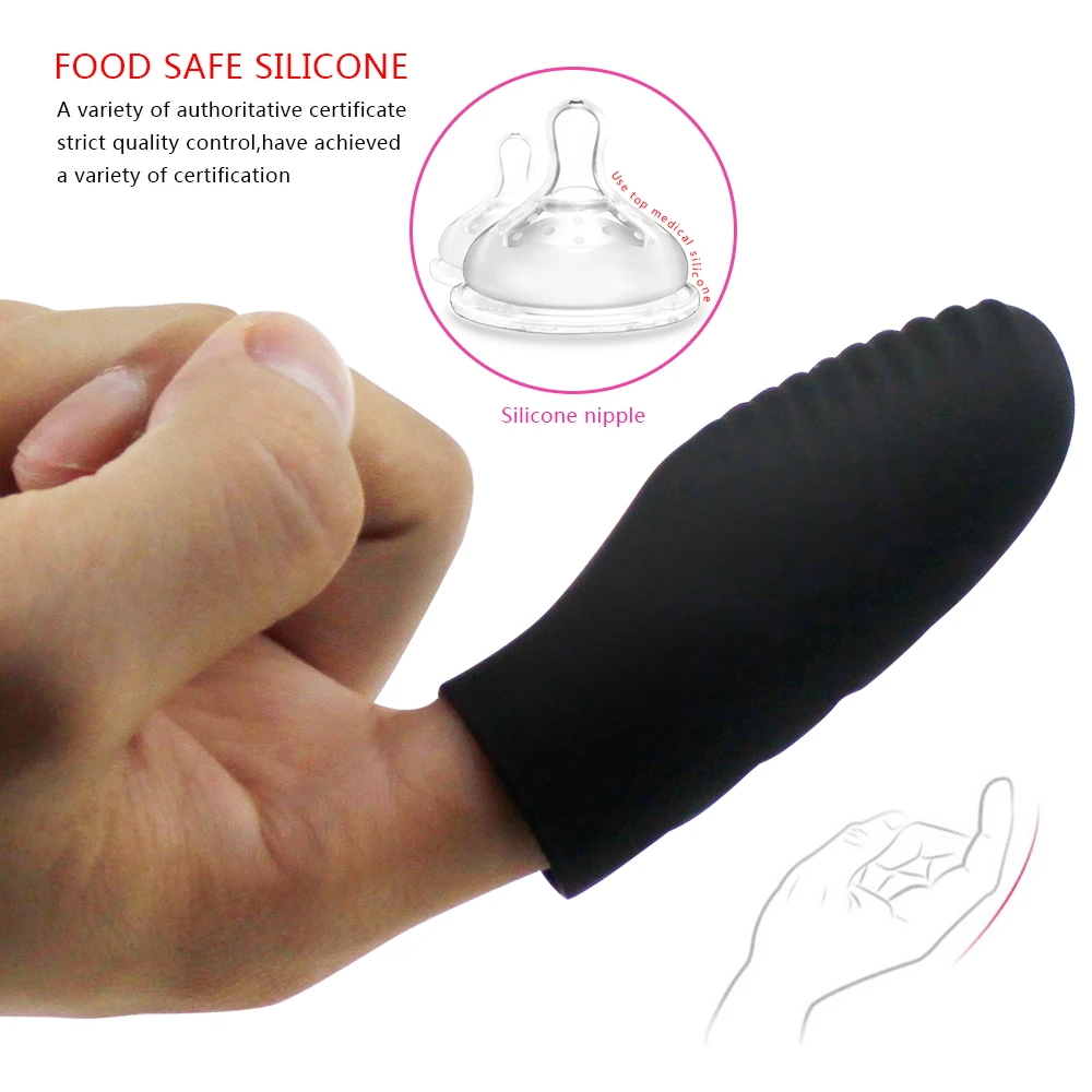 Finger Vibrator For Women Clit Stimulator G-spot Vibrator Clitoral Stimulation Massager Silicone Female Masturbation Sex Product