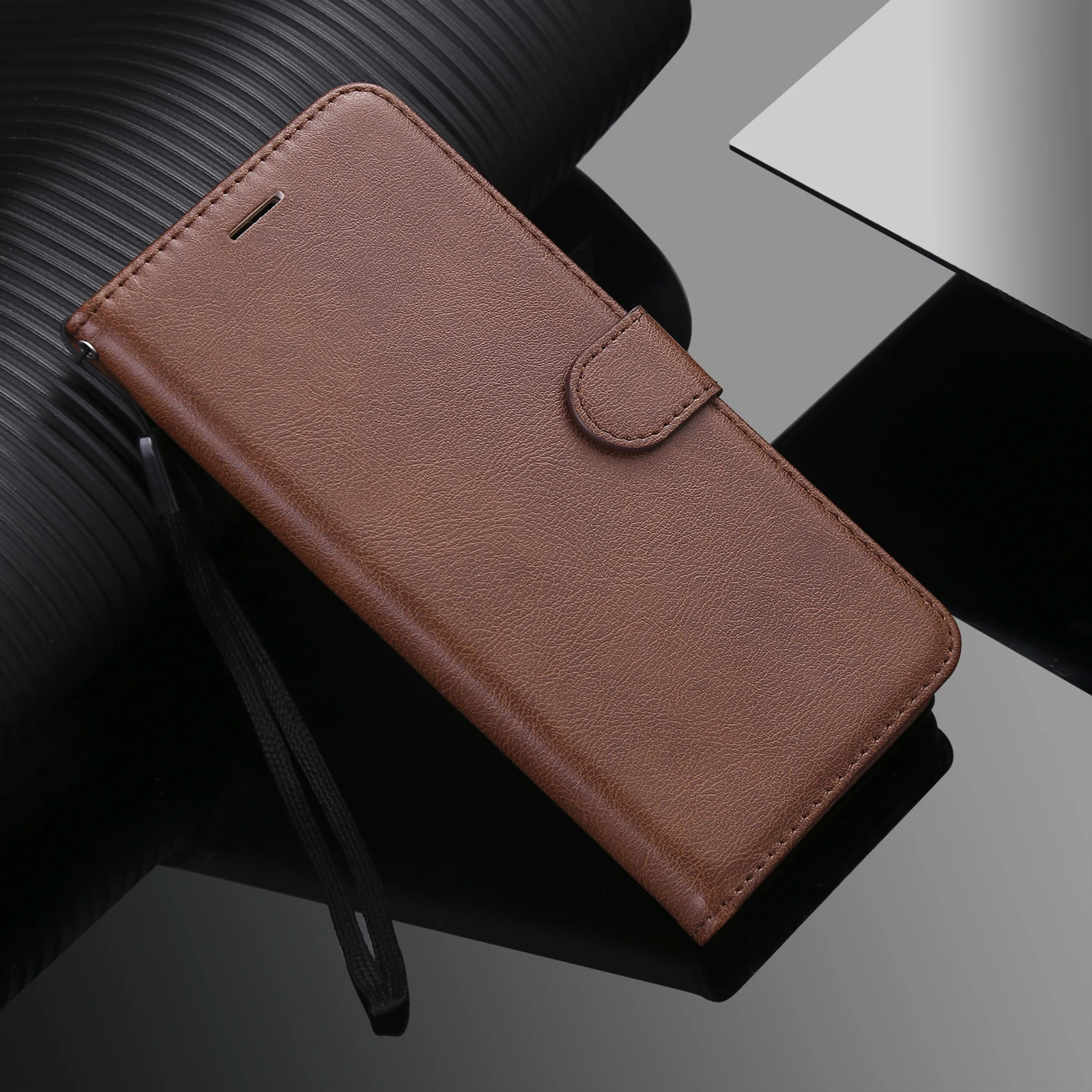Luxurious PU Leather Flip Wallet Case with Card Holder – Elegant Design for Various Huawei and Honor Devices
