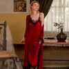 104874-d8090d.jpg Ensemble de vêtements de détente en velours pour femmes, robe de peignoir en dentelle, robe longue, chemise de nuit sexy, vêtements de nuit éducatifs, automne et hiver