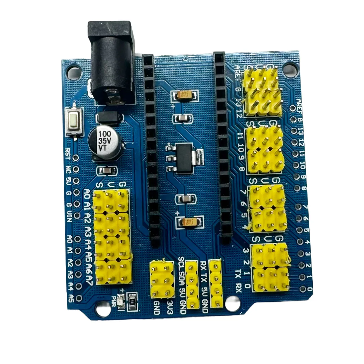 Scheda Di Espansione Arduino Nano/Uno R3 14 I/O E 8 Pin Analogici Nano 3.0 Shield Per 6 Connettori Pwm Servo Power 5 I2C Uscita 3.3V