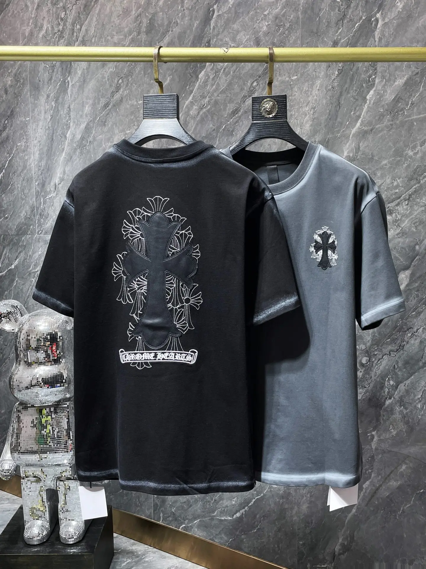 

Fashion Top version of the new Chrome Hearts cross in spring and summer, short-sleeved T-shirt explosion Luxury