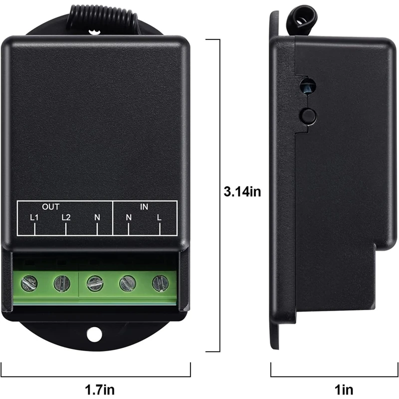 Relay Radio Frequency Switch Parts AC100-240V 10A For Home Instruments, Water Pump, Lighting