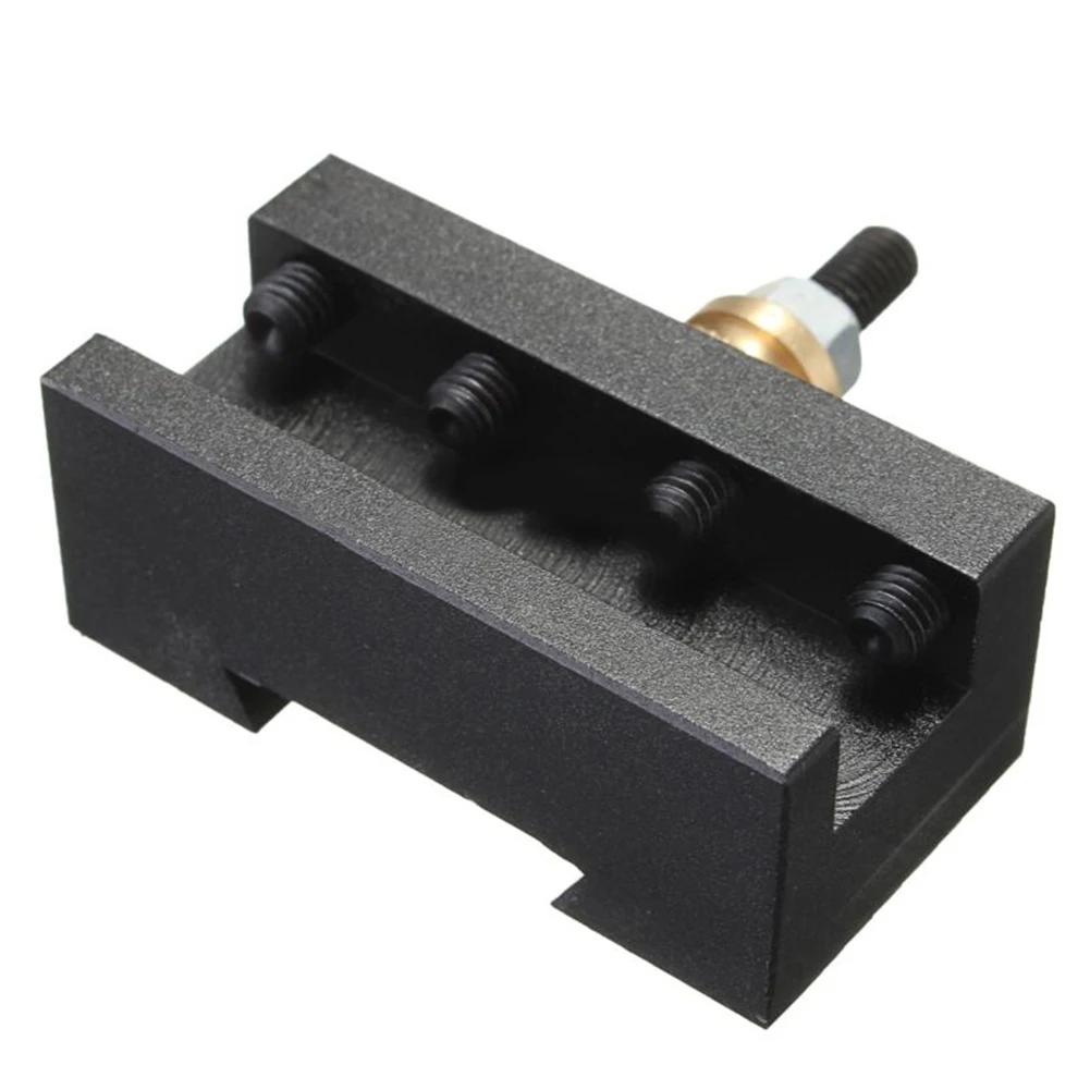 Mini Lathe 1/4"-1/2" Turning Tool Holder Kit For CCMT TCMT Milling Inserts Quick Change Post Facing Milling Tool Stand