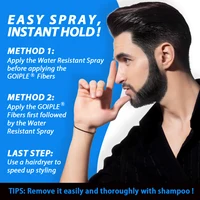 Spray imperméable pour fibres capillaires à tenue maximale, fibres de renforcement capillaires, parfait pour un usage toute la journée, Spray Fiberhold pour cheveux fins ou amincissants 3