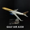1:400 Scale Metal Aircraft Gulf A330 Airlines Boeing Airplane 1