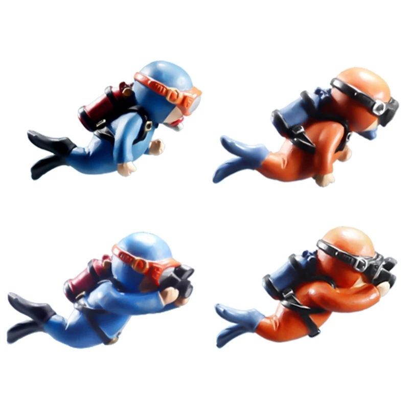 Floating Fish Decoration Cute Little Diver Aquarium Ornaments Cartoon