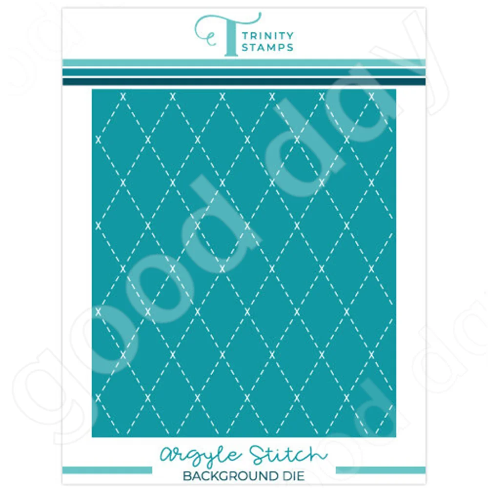 

Argyle Stitch Background Metal Cutting Dies Scrapbook Diary Decoration Embossing Template Diy Greeting Card Handmade 2022 New
