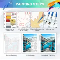 HUACAN Adult Paint By Numbers Dolphin Animal Diy Pictures Draw On Canvas Sea Handmade Art Craft Kits Wall Decor 4