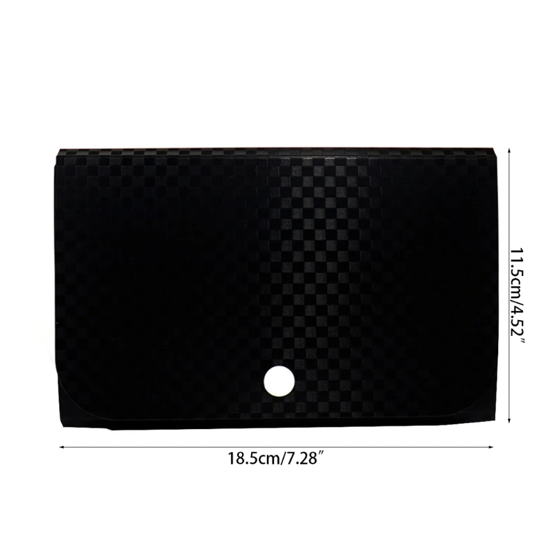 Multi-layer File Wallet PP Receipt Folder Financial Bills Organizer A6 Size Pockets for School Office Business Travel
