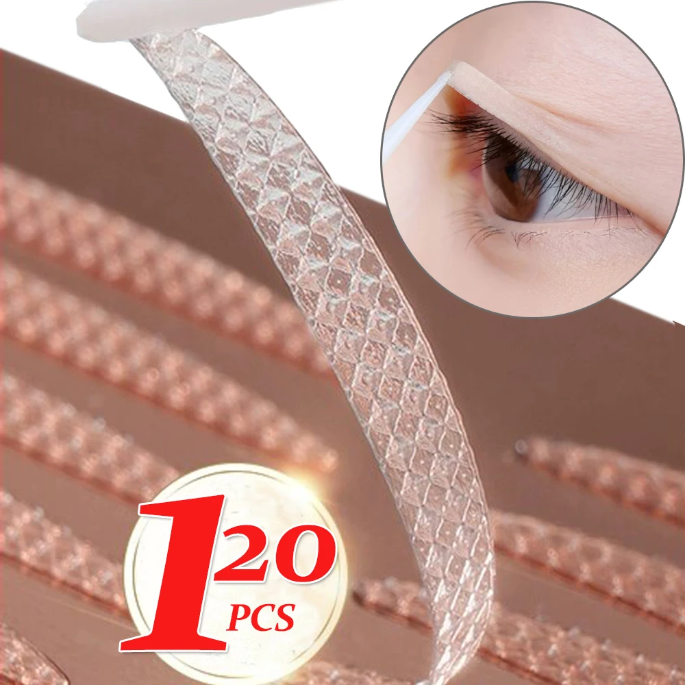 Description Picture 5 of itemInvisible Fold Double Eyelid Sticker Clear Beige Stripe Self-adhesive Natural Rose Gold Double Eyelid Patch Eye Tape Makeup Tool