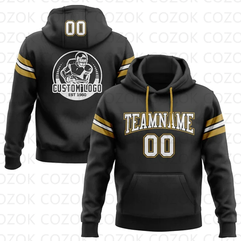 Customized Hoodies Black Red Colour Jersey 3D Printed  Unisex Pullovers Hoodie Casual Sweatshirts