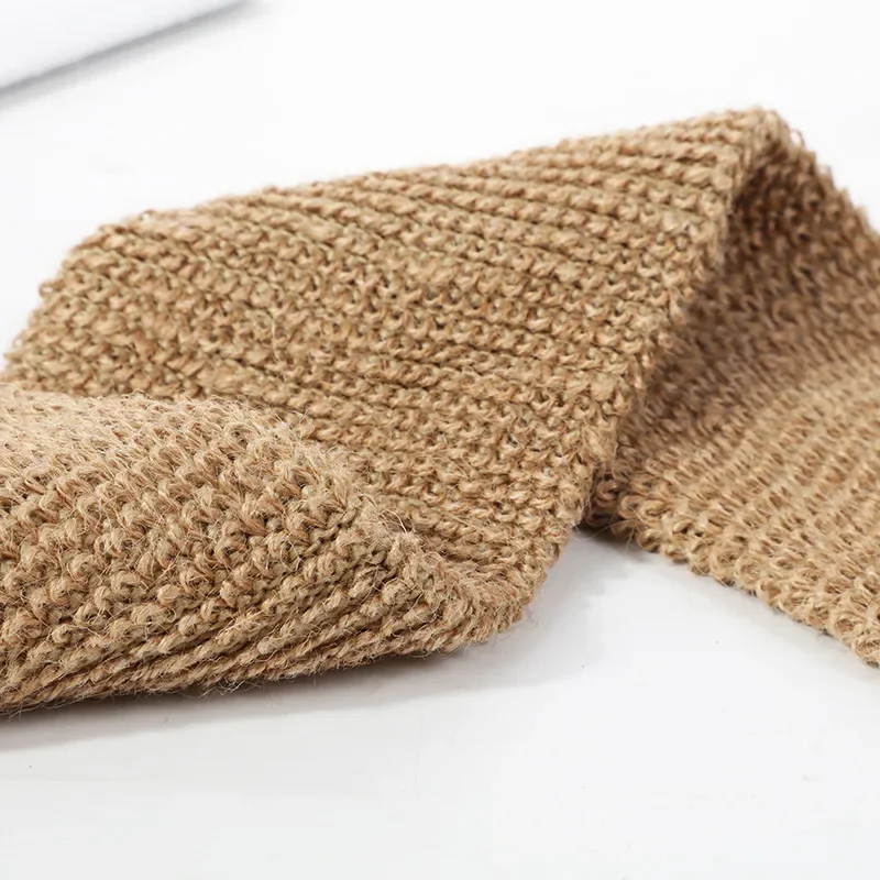 Natural Sisal Back Bath Towel Jute Exfoliating Gloves Back Wash Strap Shower Scrubber Body Cleaning Kit for Body Face Back Baths 2