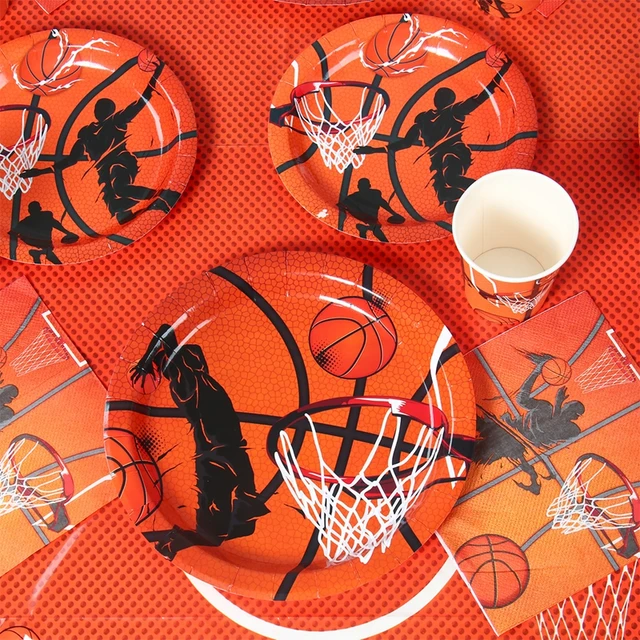 100 Tovaglioli Di Carta A Tema Basket - Per Feste, Compleanni E Eventi Sportivi - Foto 5