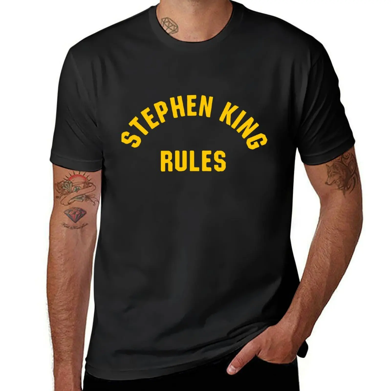 

Stephen King Rules T-Shirt oversizeds cute clothes black t shirts for men