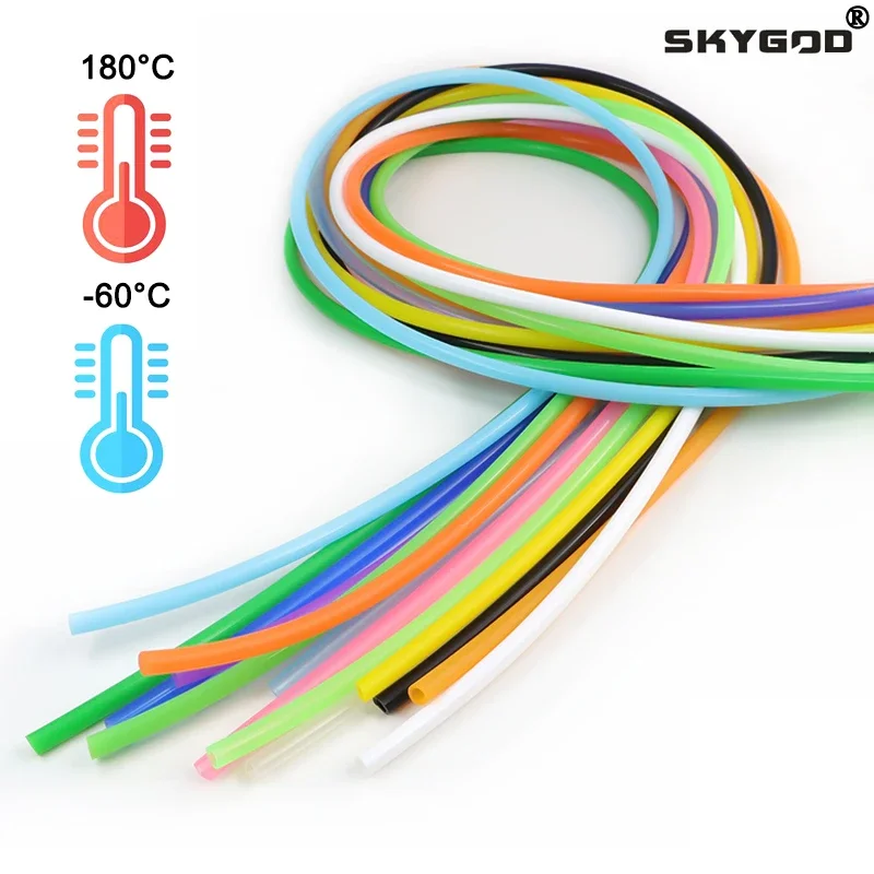 Versatile High-Temperature Resistant Silicone Tubing - Available in 17 Vibrant Colors
