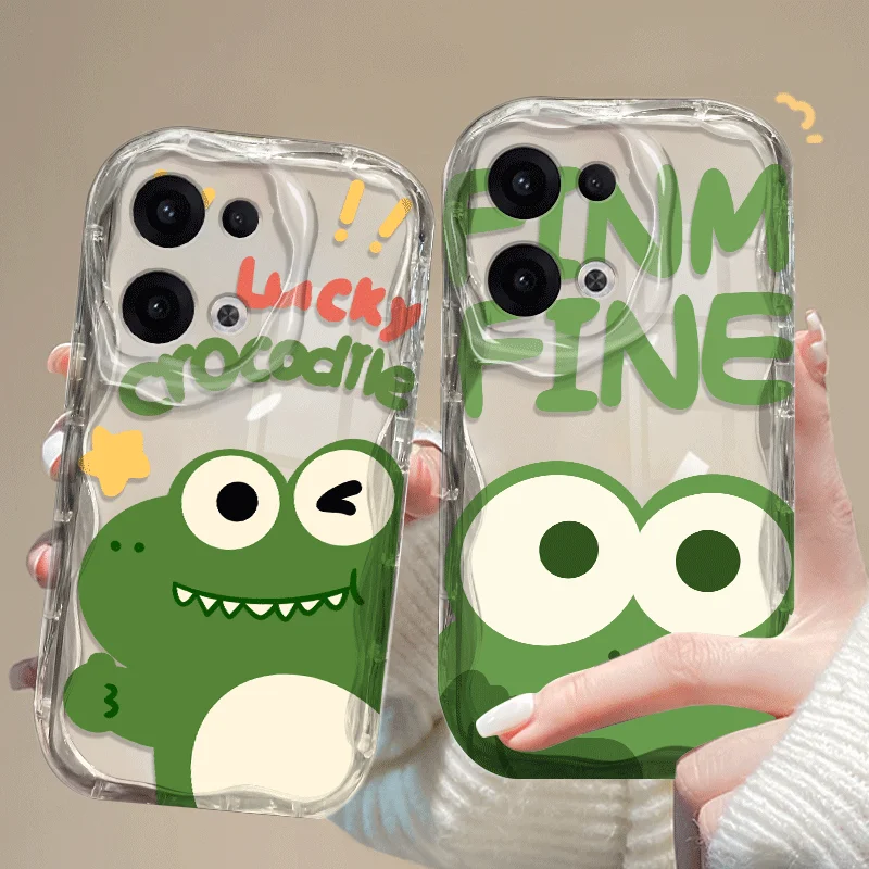 Cartoon Frog Pattern Shockproof TPU Protective Case