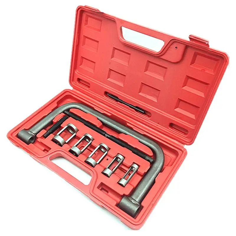 

Motorcycle Valve Spring Tool Valve Spring Compressor Tool Kit Extension Rods Spring Clamp Tool Kit Disassembly-Free Operation