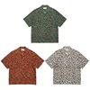 Classic Leopard Print WACKO MARIA Shirt High Quality Retro Short Sleeve Shirt Tops Mens Womens Hawaii Shirt 1