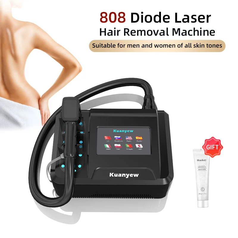 Newest Design Professional 808nm Diode Laser 2000w Permanent Hair Removal Machine Diode Ice Titanium Laser Body Hair Removal SPA